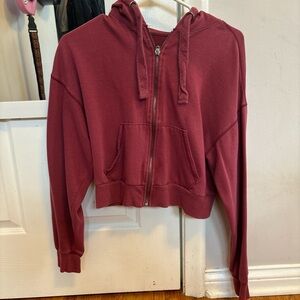 Red Zip Up Hoodie